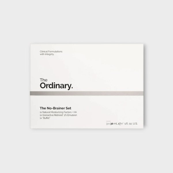 The Ordinary The No-Brainer Set - Natural Moisturizing Factors + HA + Granactive Retinol * 2% Emulsion + ''Buffet'' -3x 30ml